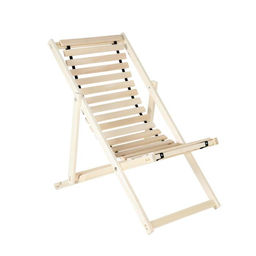 Шезлонг деревянный, 65×103×15 см, складной, липа