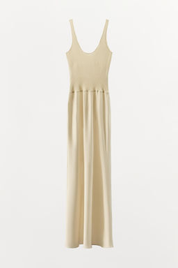 VESTIDO COMBINADO PUNTO / Crudo - Zara фото 5