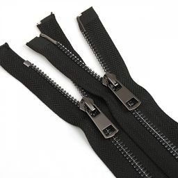 Молния Mzip мет. Титан №5 2 замка черный никель 90см цв.F322 черный уп.1 шт