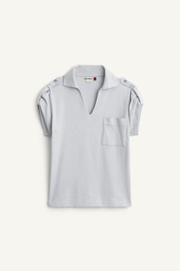 SHRT SLV TRRY PL / Azul lavado - Zara фото 4