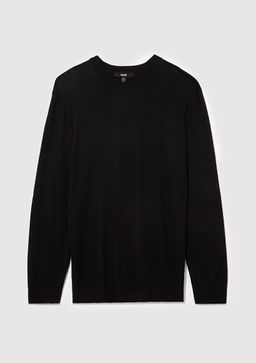 Bisiklet Yaka Siyah Kazak - Mavi фото 8