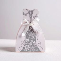 Цена за 5 шт. Бонбоньерка свадебная Платье невесты, 6.6 9.6 см - Дарите счастье фото 7