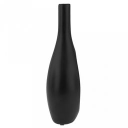 Ваза керамическая "Кейптаун" 1,1л, 15х8,2см h30,5см, д/горла - 2,1см, матовая глазурь, цвет - черный, в коробке (Китай)