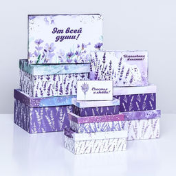 Набор коробок 10 в 1 В твой праздник, 30?20?13 - 12?6.5?4 см