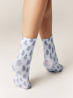 Цена за 2 пары. Носки фантазийные CONTE Носки с микрофиброй Сats - Conte elegant фото 5