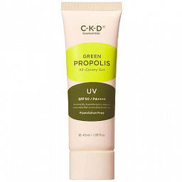 CKD Green Propolis All-Covery Sun SPF50+ PA++++ 40ml - Тонирующий солнцезащитный крем с прополисом