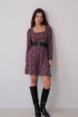 Платье с вырезом каре отрезное по талии - Martichelli фото 38