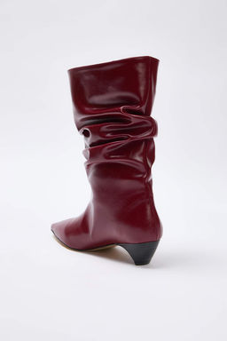 Siyah Koruklu Kitten Ucgen Topuklu Premium Kad?n Cizme TAKAW26CZ00029 - Trendyolmilla фото 10