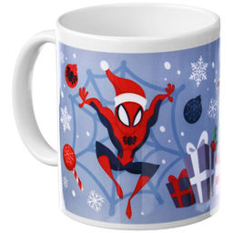 Кружка керамическая «Новый год!», 350 мл, Человек паук