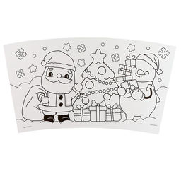 Термостакан с раскраской «С Новым годом!», 250 мл, с восковыми мелками, красная