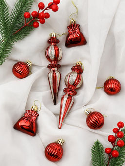 Ёлочные игрушки Зима в подарках, 60 шт., красный - Зимнее волшебство фото 13