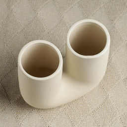 Ваза «Кьелл», 17×16 см, керамика, бежевая