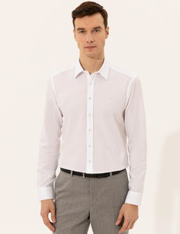 Beyaz Slim Fit Uzun Kollu G_mlek - Cacharel фото 3
