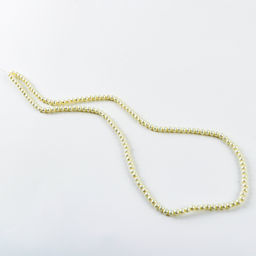 Бусины из стекла, набор 140 шт., размер 1 шт. — 6 мм, цвет белый