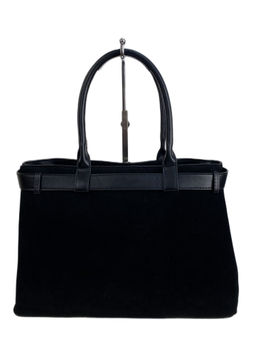 Женская сумка из искусственной замши, цвет черный - Greta фото 2