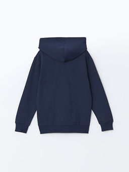 Kap??onlu Real Madrid Bask?l? Erkek ?ocuk Sweatshirt - Waikiki фото 2