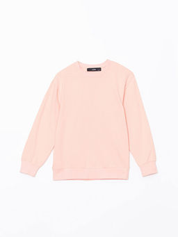 Bisiklet Yaka K?z ?ocuk Sweatshirt