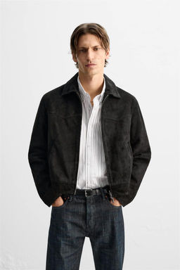 CROPPED SUEDE JACKET - Zara фото 2