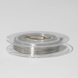 Цена за 2 шт. Проволока на бобине, d=0.3 мм, L=10 м, цвет серебро