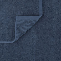 Полотенце махровое "Волна" 80х160см, хлопок 100%, стальной синий (Китай)