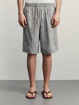 Шорты relax fit со льном / Zarina  фото 3