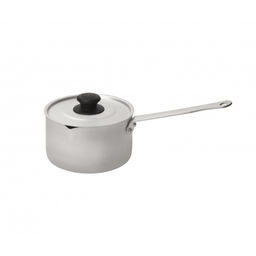 Ковш алюмин. 1л с крышкой (14010)