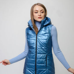 RODOS Жилет женский демисезон М-249 Светло-розовый  фото 22