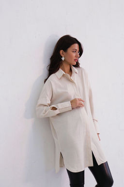 Базовая удлинённая рубашка свободного силуэта - Martichelli фото 112