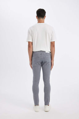 Джинсовые брюки скинни, комфортной посадки, плотного, свободного кроя, с нормальной талией, очень узкие брюки - Defacto фото 9