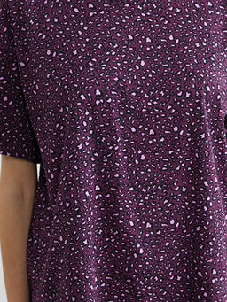 Bisiklet Yaka Desenli Kad?n Pijama Tak?m