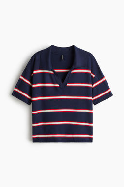 Polo oversize en punto fino
