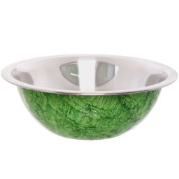 Миска из нержавеющей стали 1л 20см цветное покрытие "гранит"