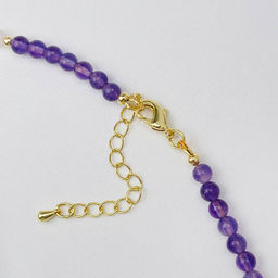 Колье "Венера & Сатурн" из Аметиста и Розового кварца 42 см +