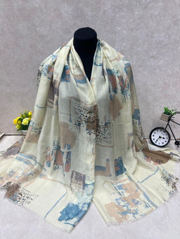 Легкий платок на голову и шею, мультицвет