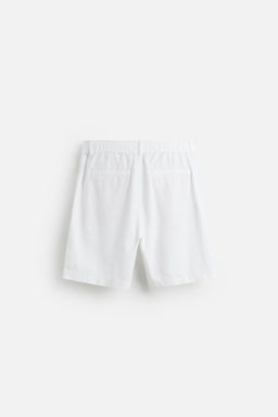 COTTON/LINEN BERMUDA SHORTS - Zara фото 8