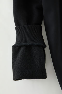 TRENDYOL MAN Bordo Unisex Oversize/Genis Kesim Ici Polarl? V Yaka Bask?l? Sweatshirt TMNAW25SW00157 - Trendyolmilla фото 7