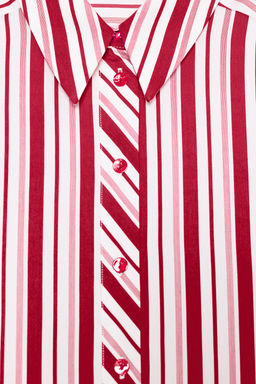 STRIPED SHIRT WITH TURN-UP SLEEVES - Zara фото 9