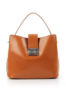 LACCOMA сумка Y8180R-рыжий натуральная кожа полиэстер