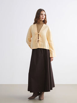 V Yaka Oversize M?slin Kad?n Kimono