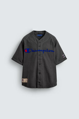 CHAMPION ® X ZARA PRINTED BASEBALL SHIRT  фото 7