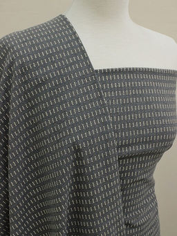 Теплый хлопок Пирамидки - елочки цв.т.серый меланж, ш.1.5м, хлопок-60%, пэ-40%, 160гр/м.кв - Купава фото 2