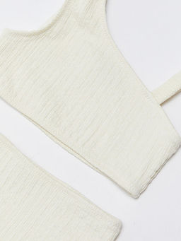 Esnek Kuma? Kendinden Desenli K?z ?ocuk Bikini - Waikiki фото 3