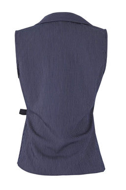 Lacivert Kruvaze Kolsuz Cizgili Gomlek TWOSS25GO00156 - Trendyolmilla фото 6