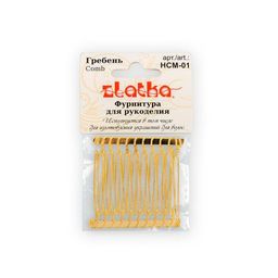 Zlatka Гребень HCM-01 3.8 x 4 см 10 х 2 шт №01 под серебро  фото 3