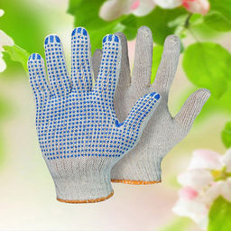 4017M Перчатки рабочие хб 10 класс с ПВХ ТОЧКА ЛЮКС