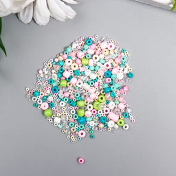 Бисер стекло 6/0 - 15/0 Ассорти мороженое d=1,5-4 мм, н-р 10гр