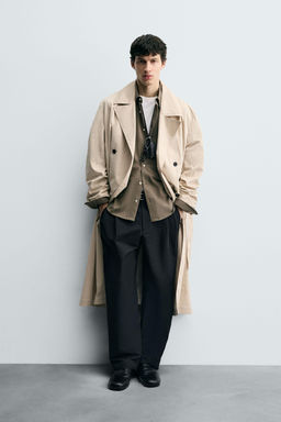 OVERSIZE FIT TRENCH COAT