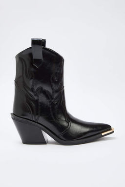 Siyah Metal Aksesuar Detayl? Kad?n Premium Kovboy Bot TAKAW26BO00090 - Trendyolmilla фото 4