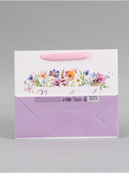 Цена за 2 шт. Пакет подарочный «Поздравляем. Цветы», 27×23×11.5 см