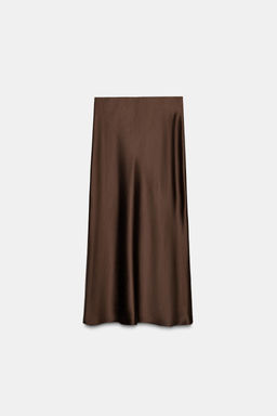 SATIN MIDI SKIRT - Zara фото 17